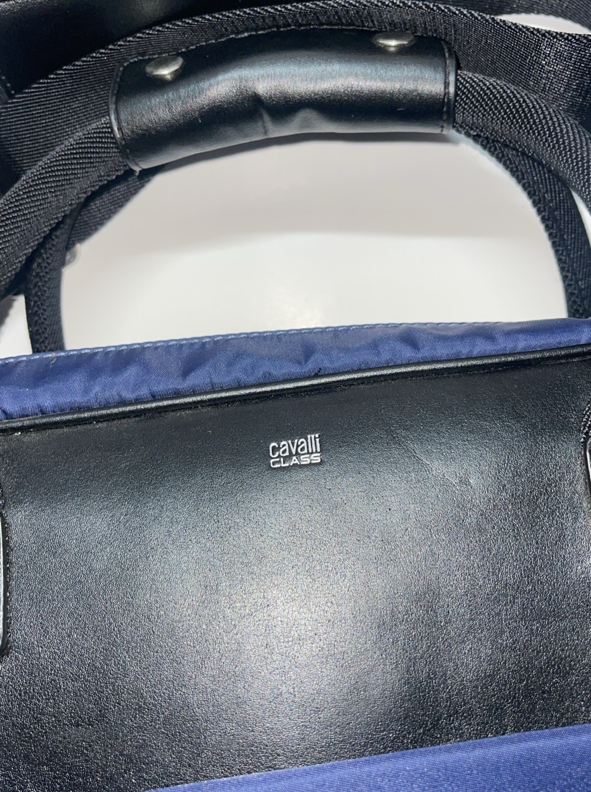 Cavalli Class Men’s “Hunter” Navy Blue Briefcase Bag 🍀