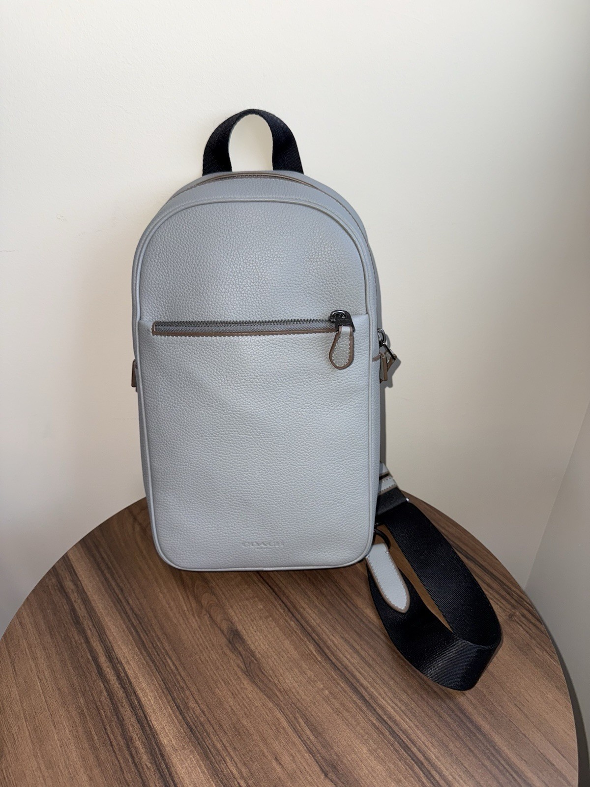Coach Metropolitan Soft Pack Backpack – Light Blue Pebbled Leather