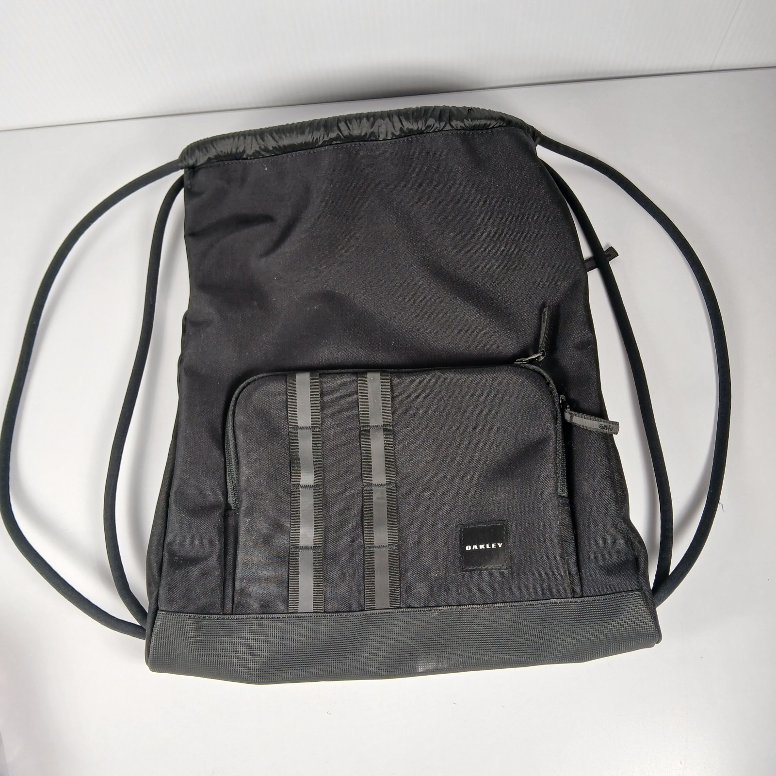 Oakley Utility Mens Black Satchel Bag 17×13 Adjustable Lightweight Black Unisex