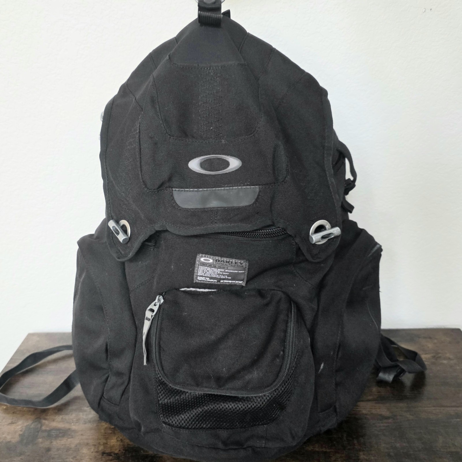 Vintage Oakley Panel Backpack Black Book of Eli Tactical Field Gear Bag Y2K Tech