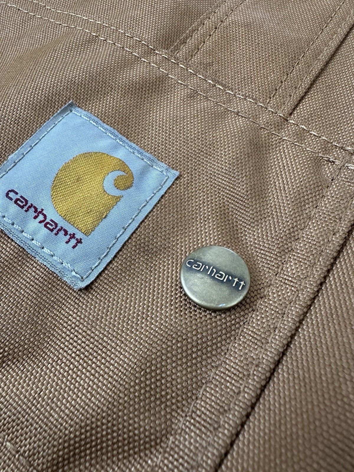 Carhartt Essentials Vertical Open Tote Bag Brown Size 18L Canvas Legacy Series