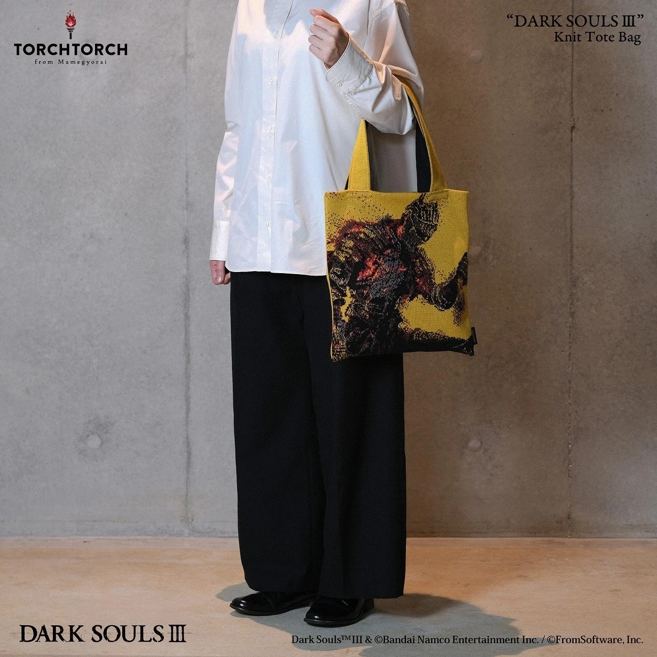DARK SOULS III Knit Tote Bag TORCH TORCH Japan Exclusive SOLD OUT OFFICIAL