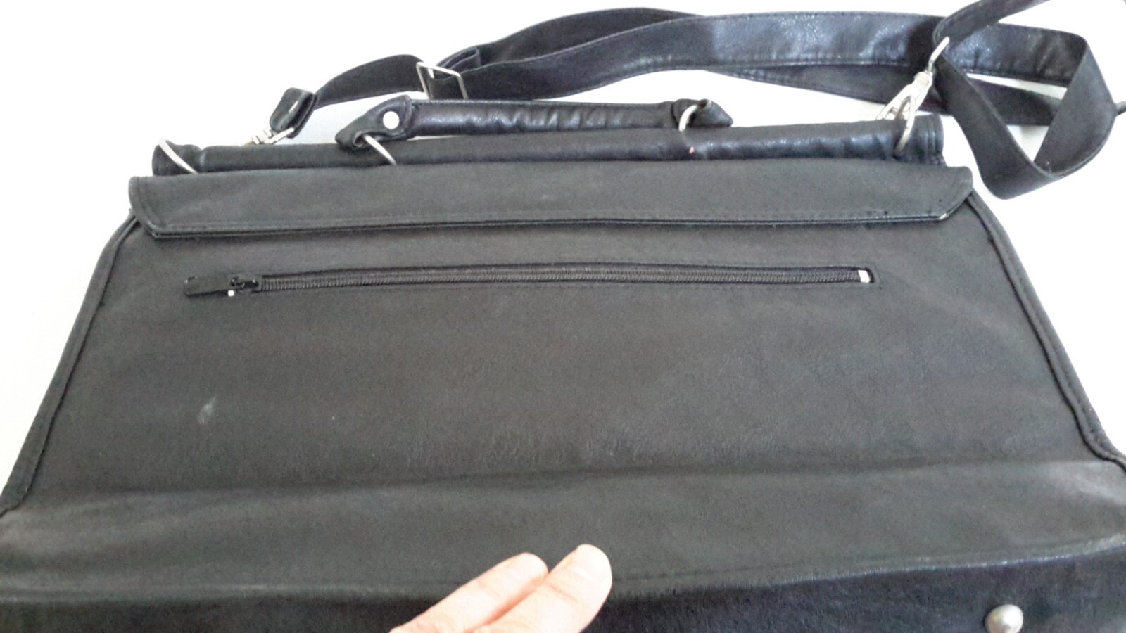 Axel David BagSac 1062 HK Amsterdam Men Classic Leather Briefcase Black Pre-owne