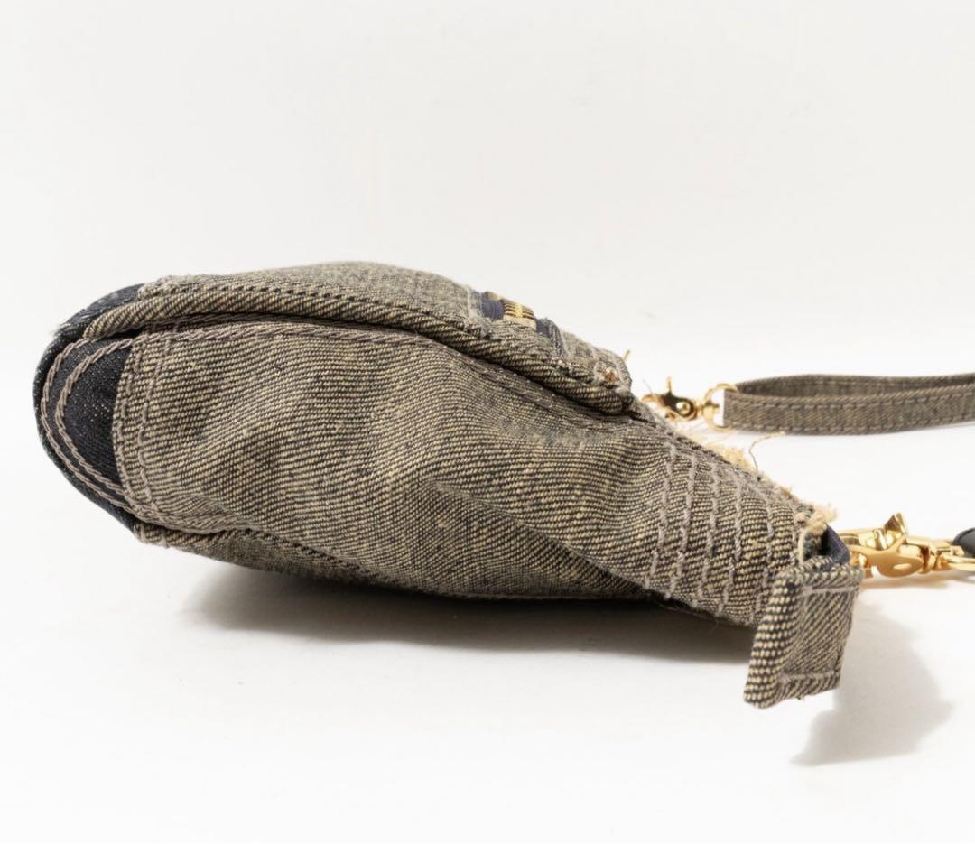 Diesel Men Shoulder Bag Leather Denim Fabric 16x5x24cm Luxury Stylish Casual LTD