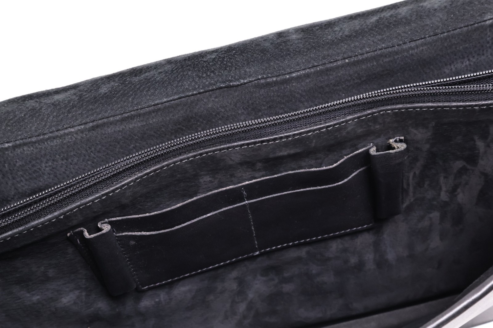 SCHLESINGER Full Grain Cowhide Leather Briefcase / Lawyer Bag USA