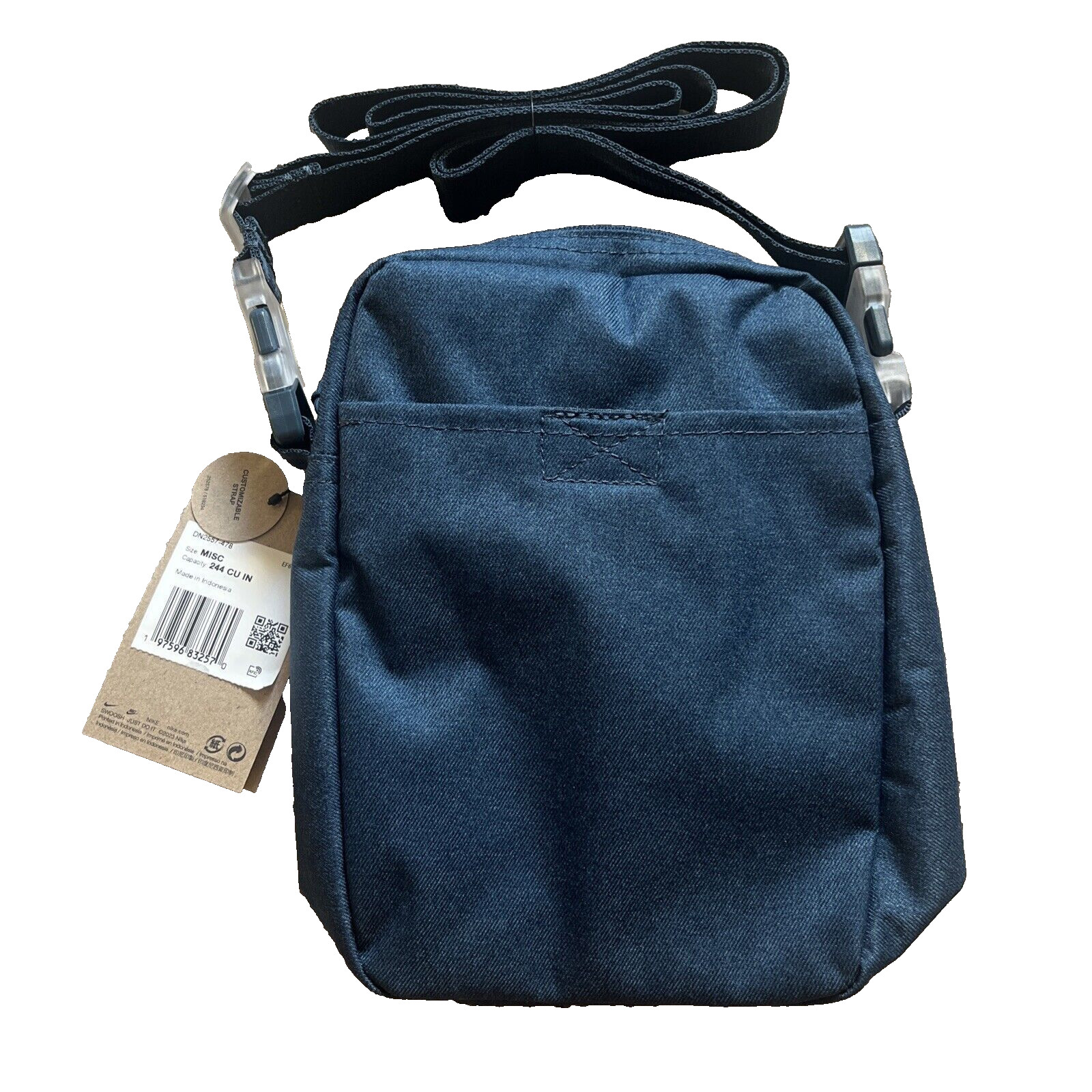 Nike Elemental Premium Crossbody Bag Sports Navy Blue Green 4L DN2557 478