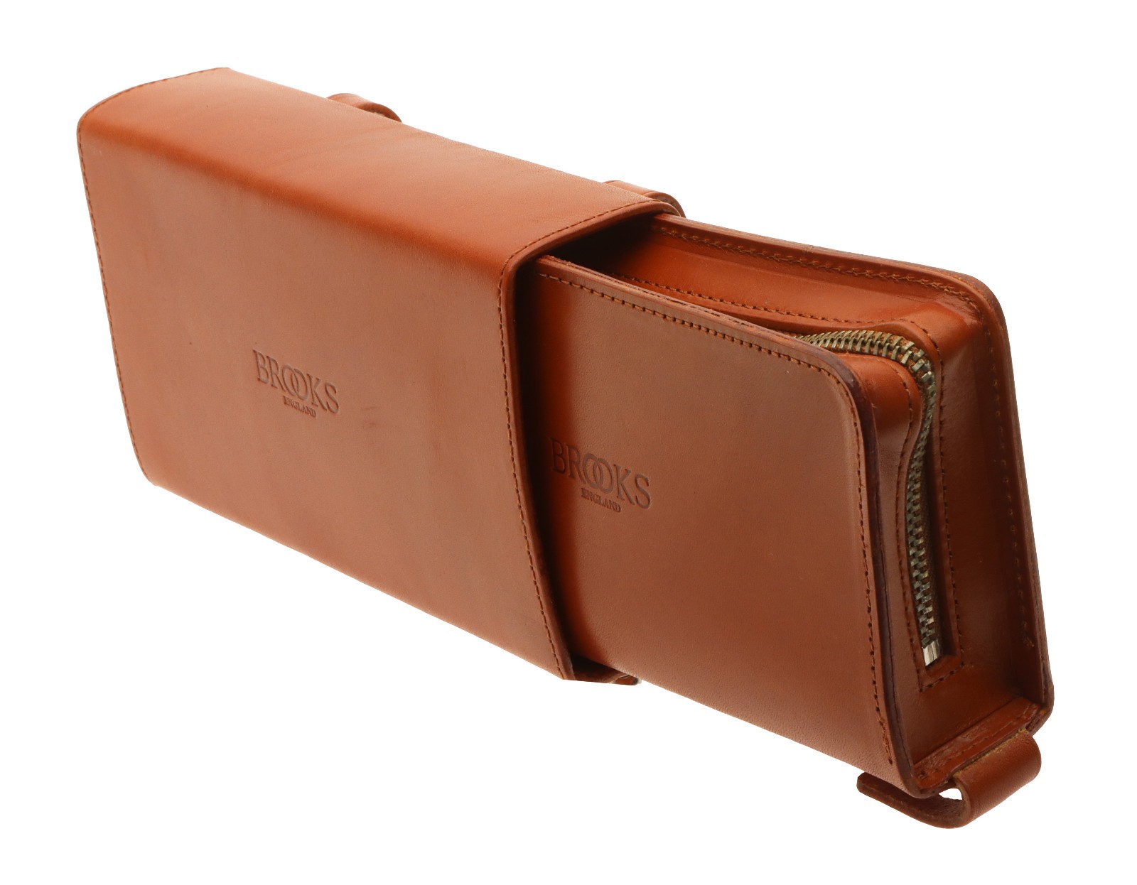 Brooks D-Shaped Saddle Bag 0.75L Honey Leather NEW NOS NIB