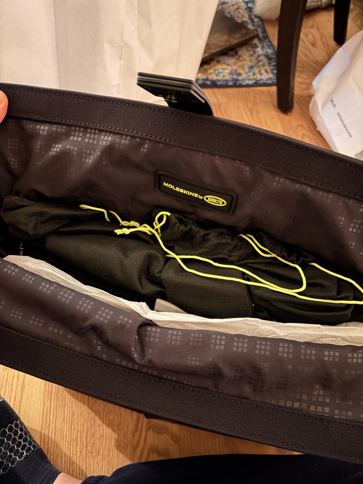 Bric’s Men’s Moleskine Roll-Top Tablet Business Laptop Messenger Bag
