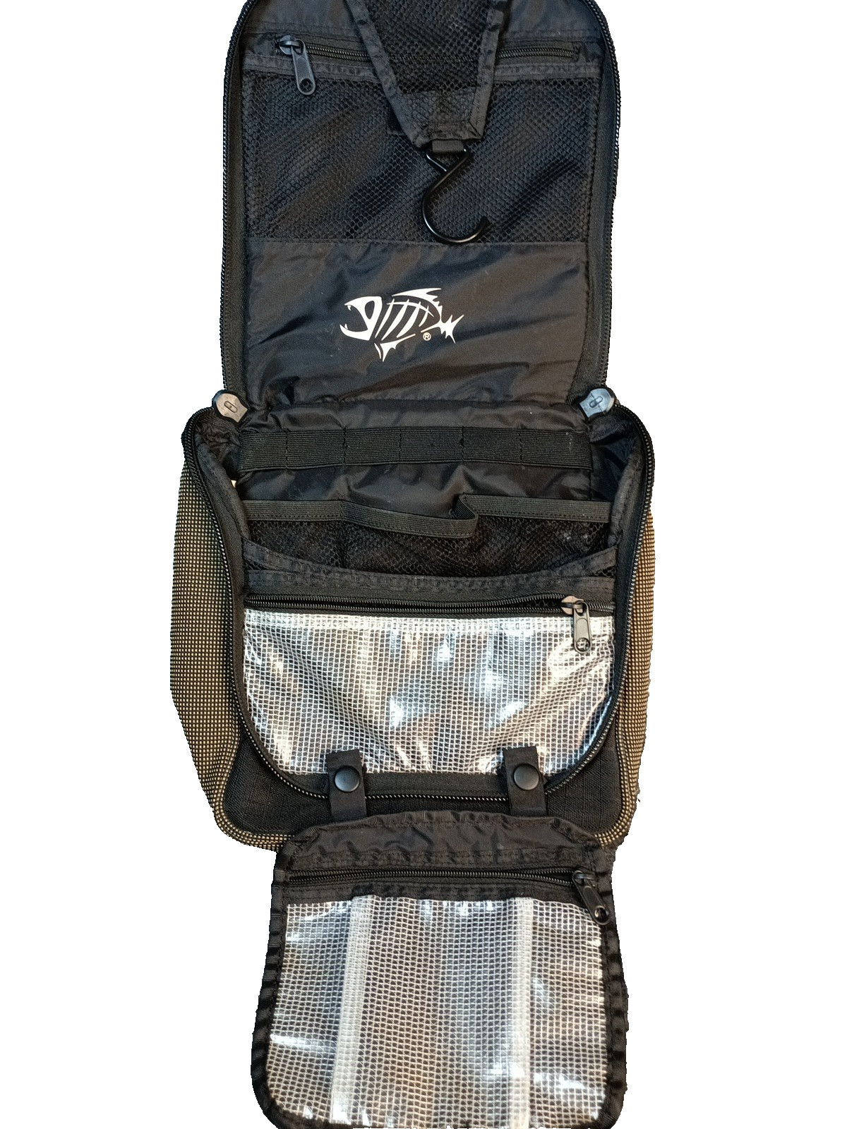 Men’s Hanging Toiletry Bag GI Loomis Logo And Clear Mesh Pockets For…