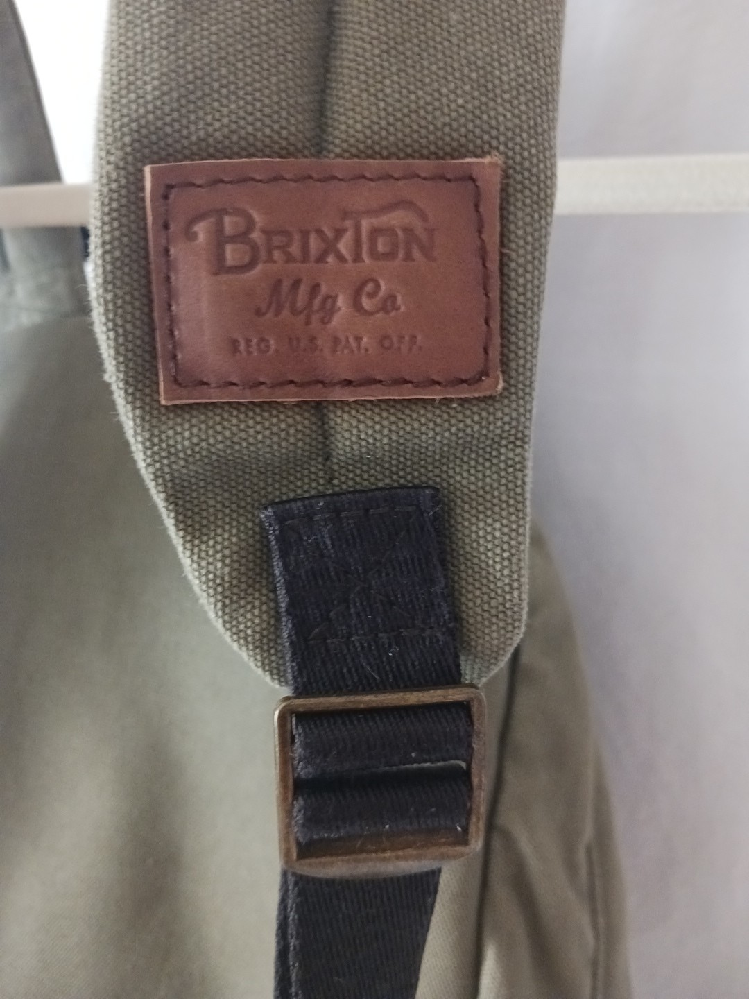 Brixton Olive Green Back Pack Canvas 100% Cotton – EUC