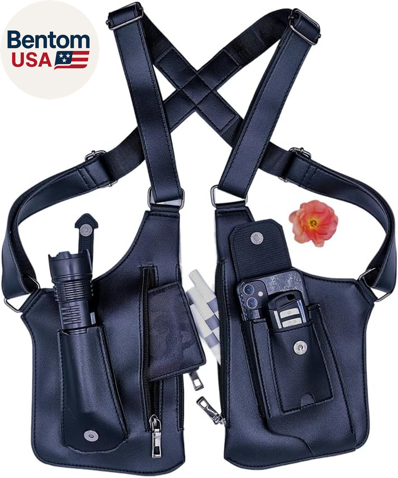 Underarm Anti-Theft Bag, Hidden Shoulder Holster, Double Storage Pouch, Phone Wa