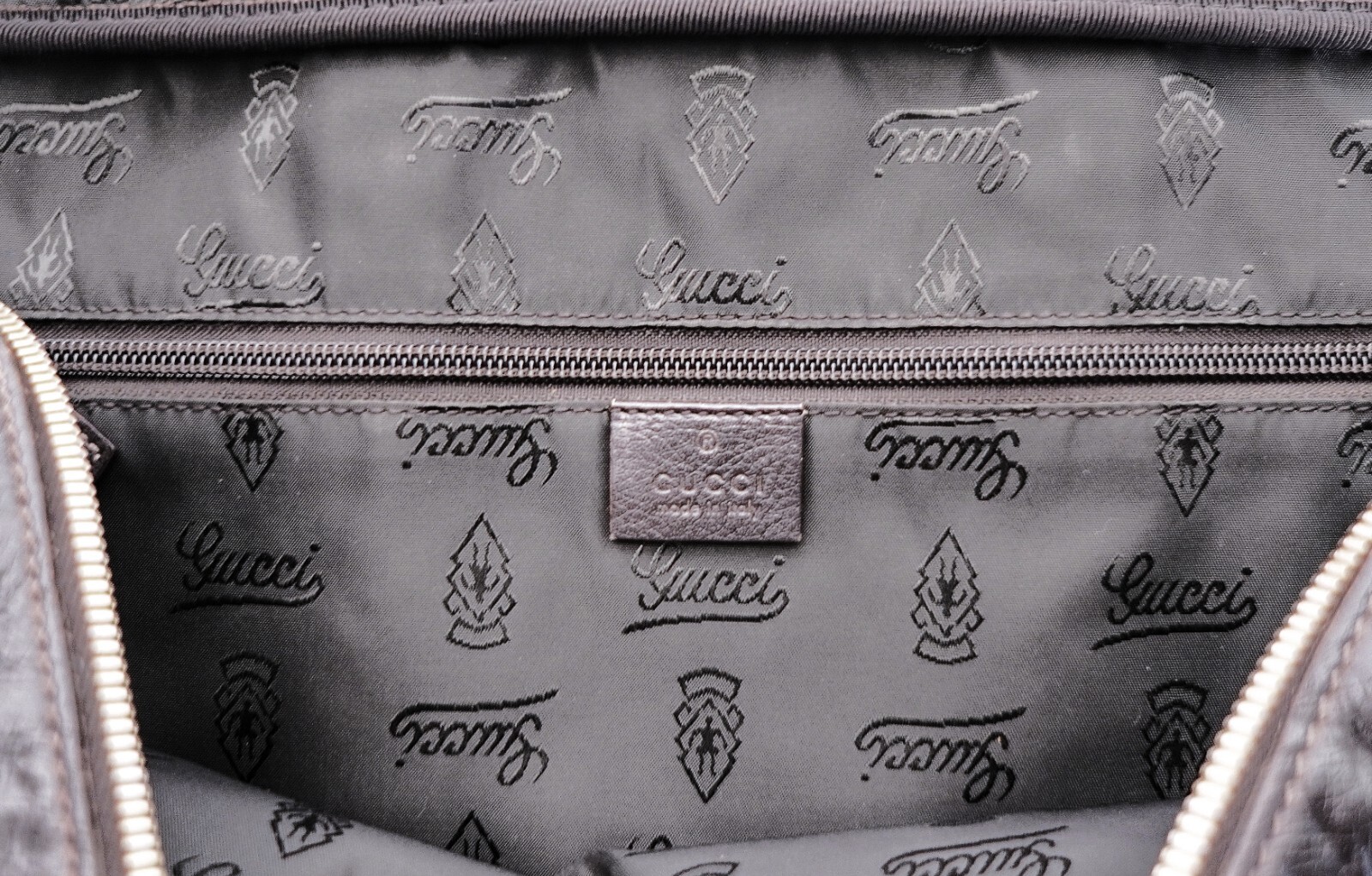 Authentic GUCCI Guccissima GG Leather Laptop Briefcase Business Bag Italy Unisex