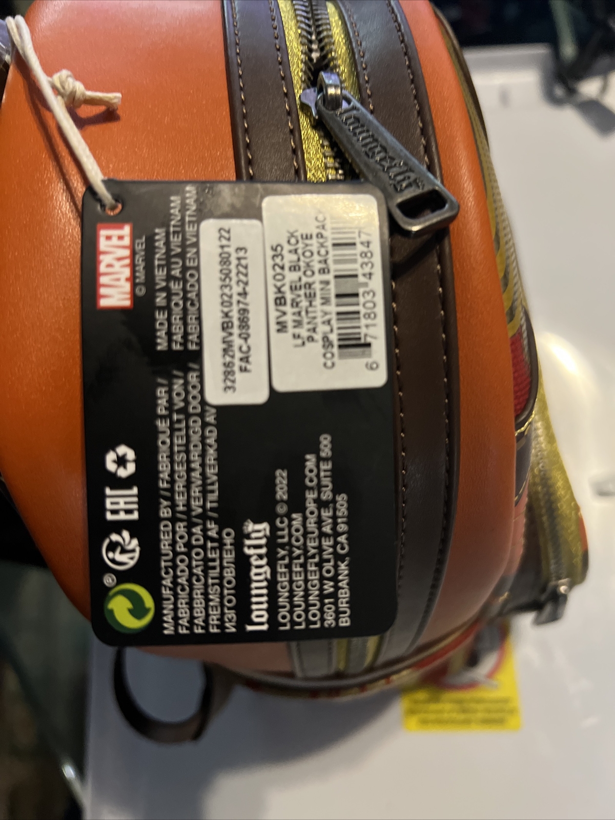 Loungefly Marvel Black Panther Okye Cosplay Mini Backpack
