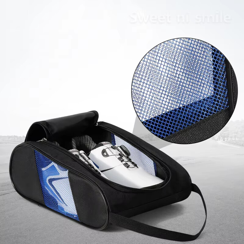 Waterproof Nylon Portable Golf Shoe Bag Lightweigh Breathable Travel Fitness Bag