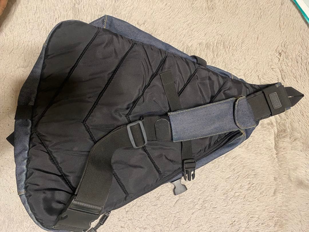 Vintage Gap Canvas Sling Bag Messenger Shoulder Crossbody Backpack Y2K Black VTG