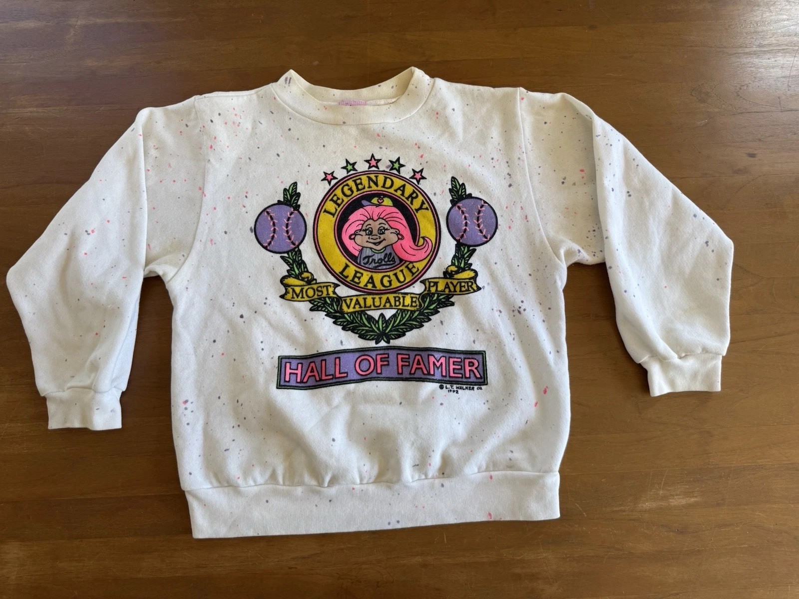 Vintage 90S 1992 Trolls All Over Print Women’s Sweatshirt Size Small