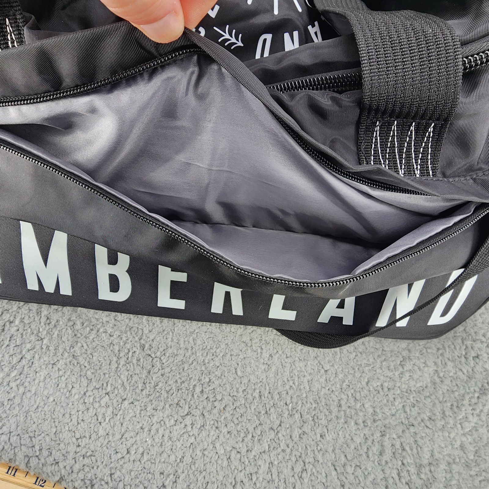 Timberland Ocean Path Lightweight 22″ Carry-On Duffel Bag Black Spellout 2018