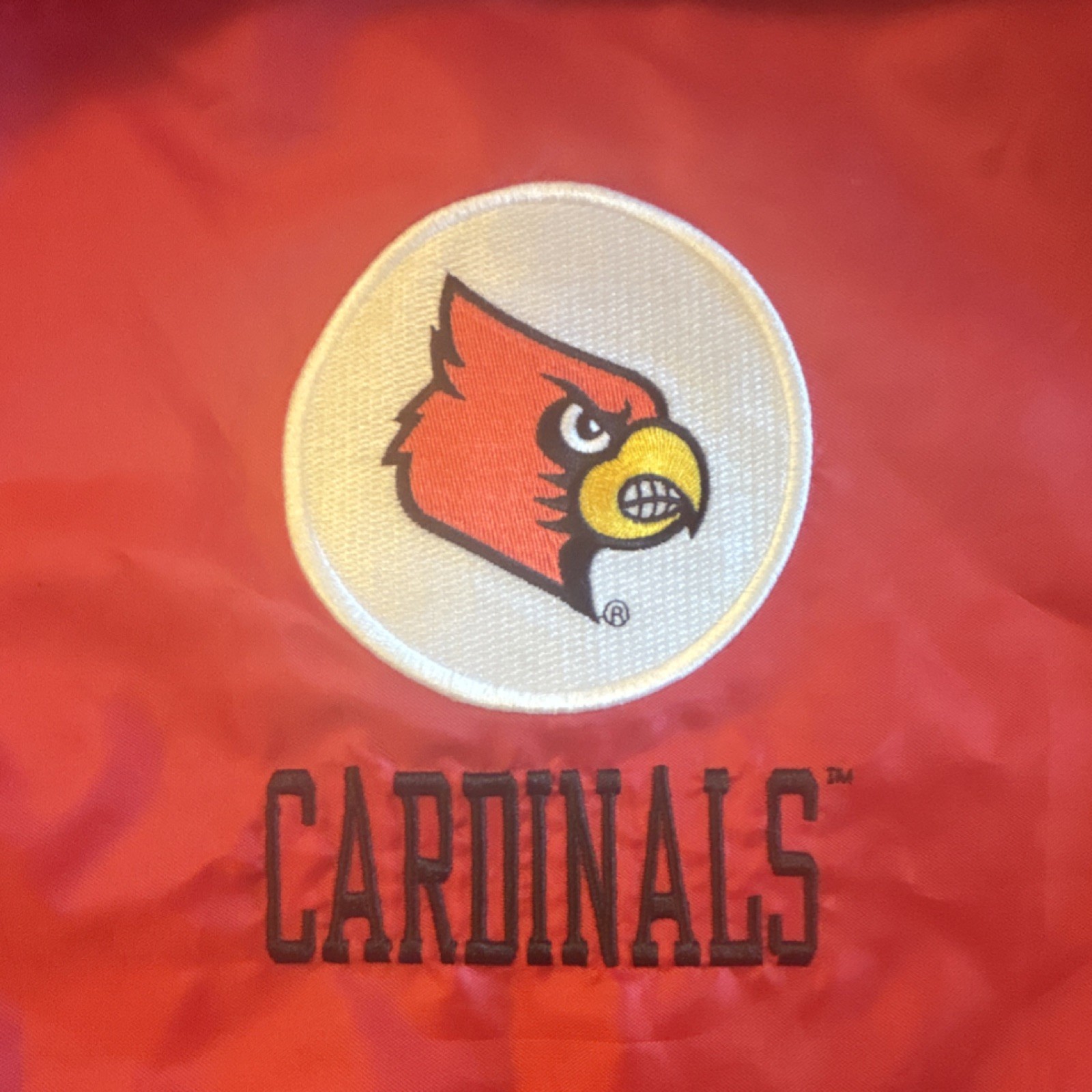 Spirit by thirty-one Cardinals Red Drawstring Bag with Zip Pocket, Sports Theme
