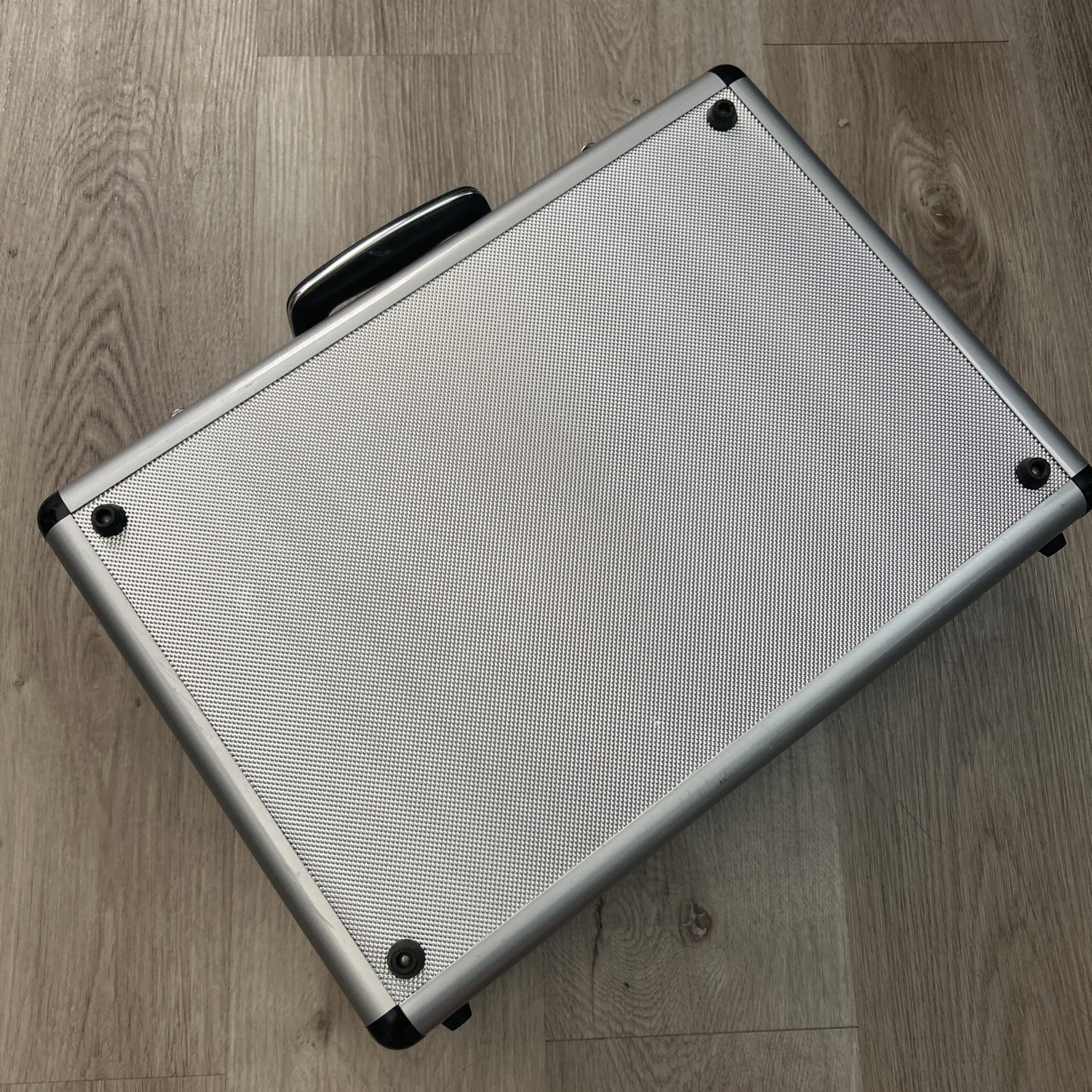 Aluminum Briefcase Locking Road Plane Gear Hard Storage Case 18x13x6 Silver