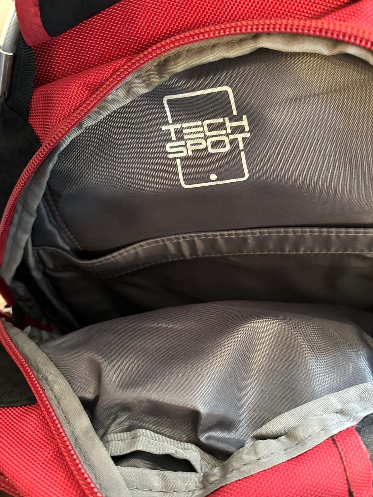 High Sierra Elite 17″ Laptop Backpack Business Travel Tech Bag Red/Gray Black