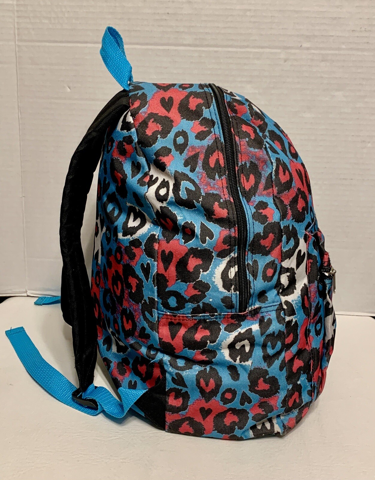 Austin Trading Co Backpack Hearts Leopard Print Bag Clip Charm
