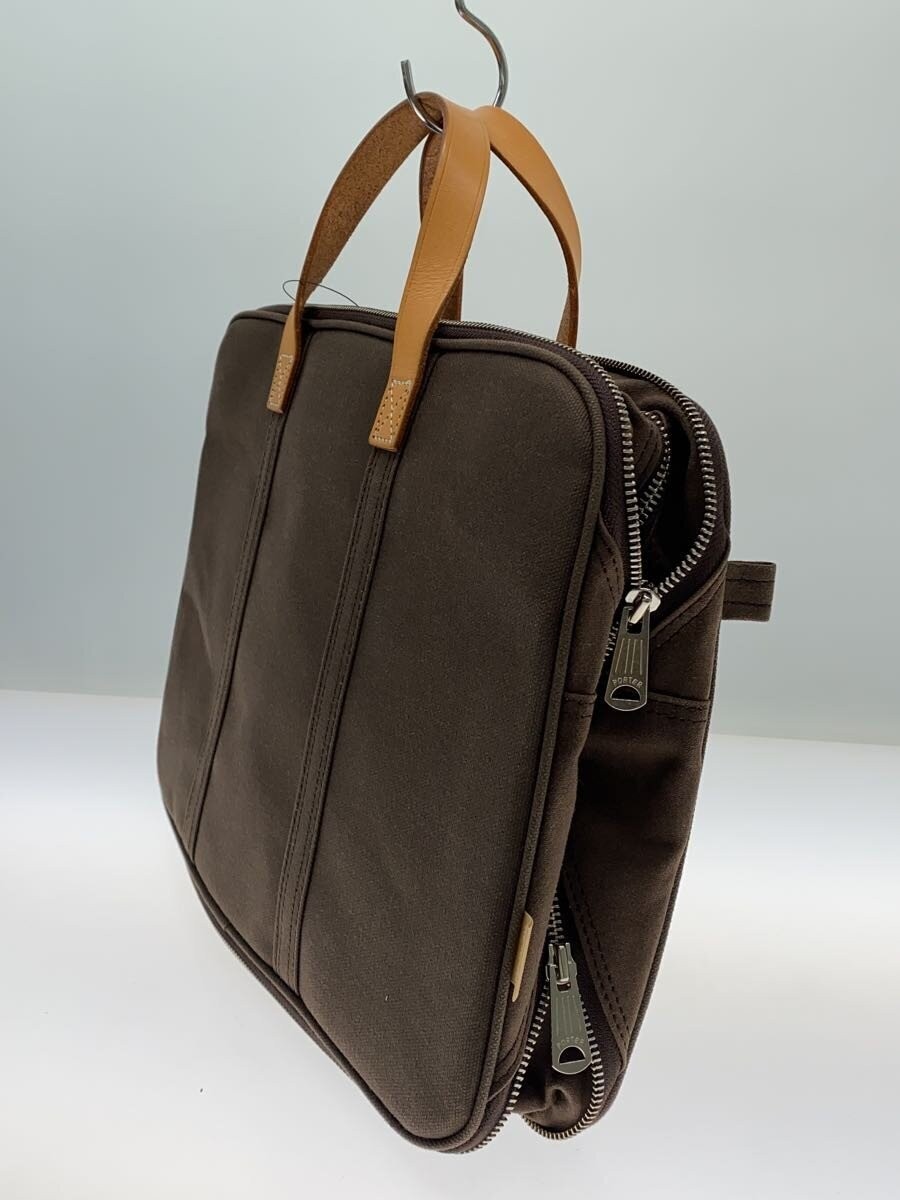 Authentic PORTER Canvas Briefcase 10cm Deep 27cm High 37cm Wide BrownPORTER Ca