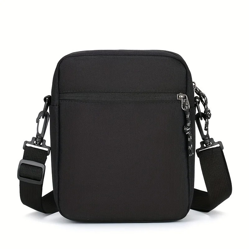 Men’s Skull Print Crossbody Shoulder Bag Adjustable Strap Messenger