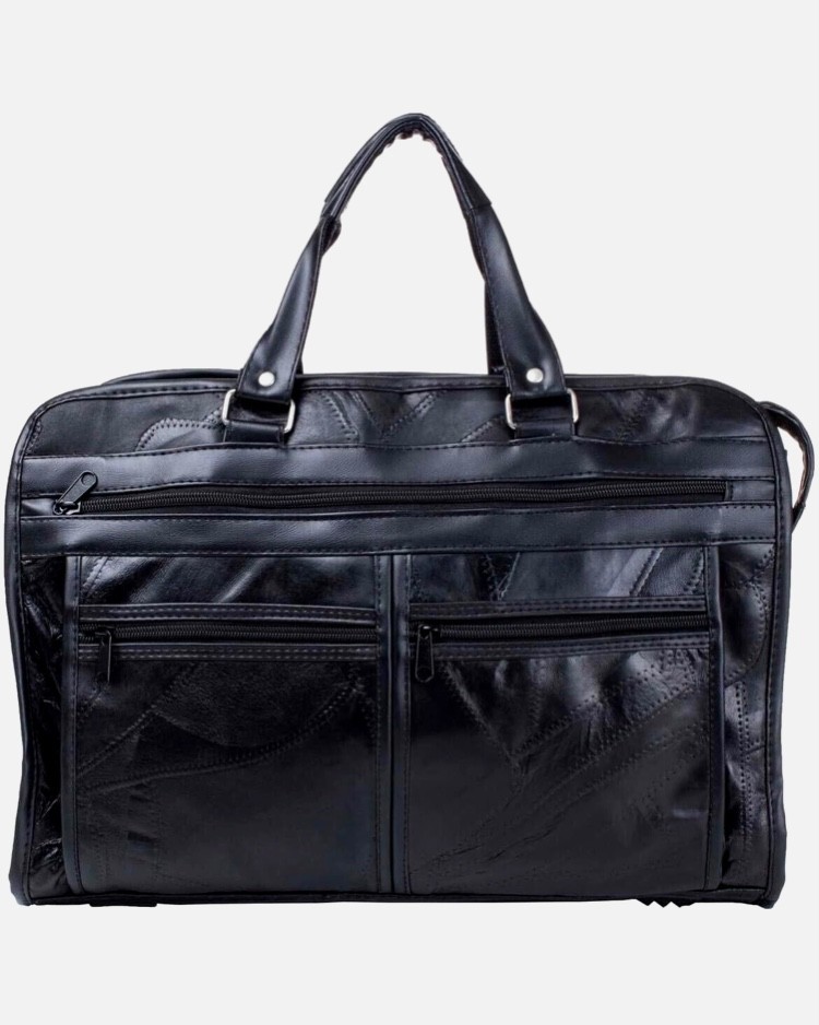 MAXAM – Genuine Lambskin Leather Briefcase 16″