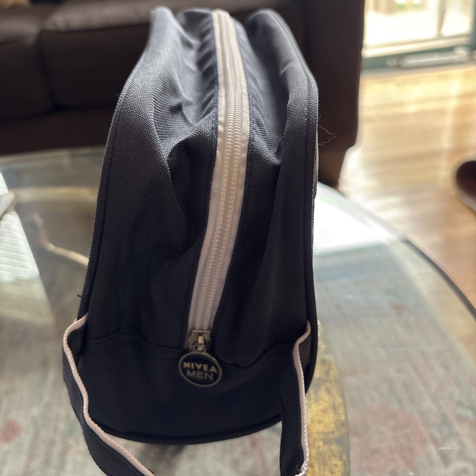 NIVEA Men’s Toiletry Travel Kit Shaving Bag Dual Zipper Organizer 10 X 6 X 4
