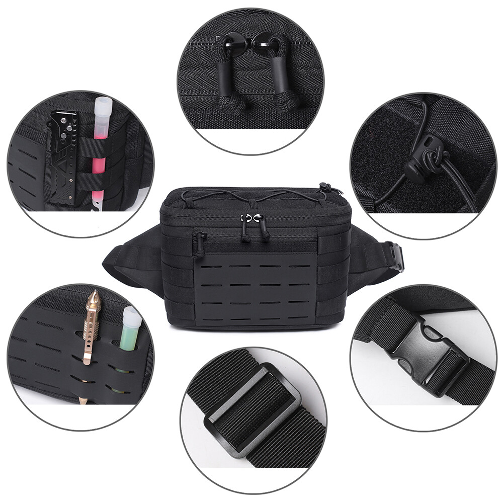 Military Tactical Chest Sling Bag Molle Crossbody Large Mens Shoulder Backpack