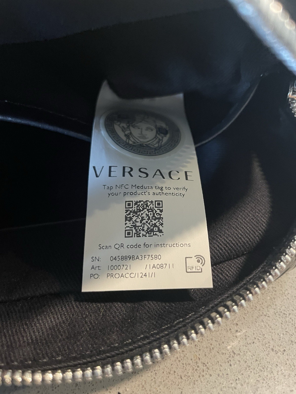 Versace Medusa Biggie crocodile-embossed crossbody bag $1400