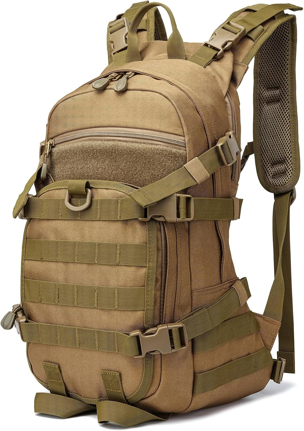 25L Small Tactical Backpack for Men, Military Waterproof Backpack with Multiple