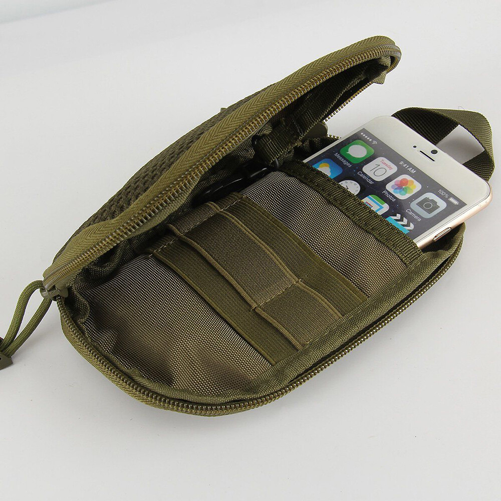 Tactical Molle Utility Bags Portable & Durable Nylon Pouch for Card Keybag Phone