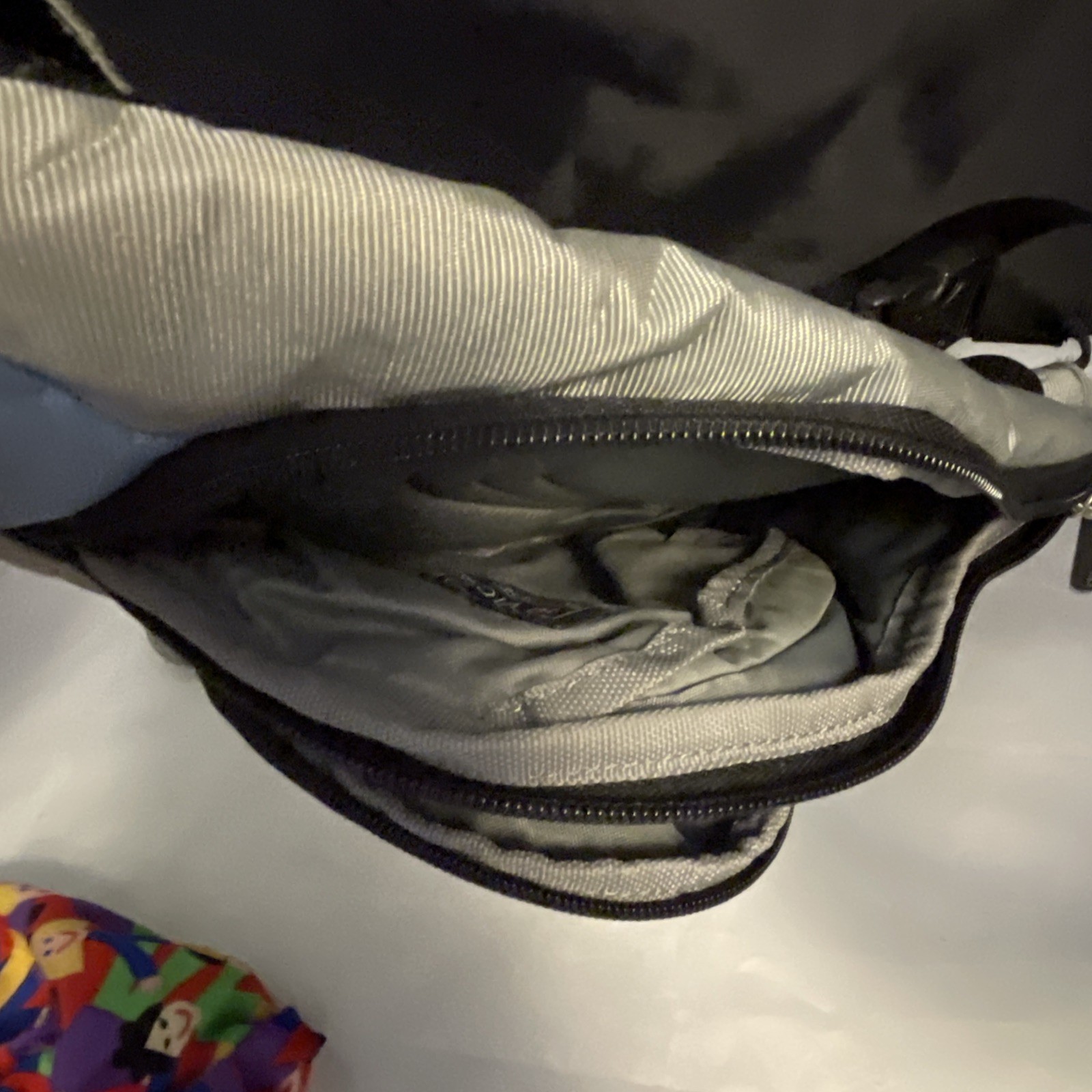 VICTORINOX Tear Drop Monosling – Zip Pockets Gray/Blue 14” Swiss Army