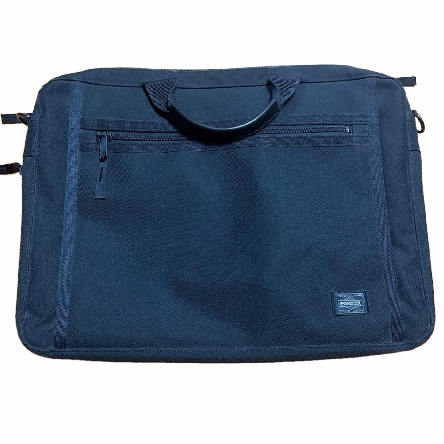 Yoshida Porter Bag Leather Shoulder Satchel 30x42x5cm Used Japan