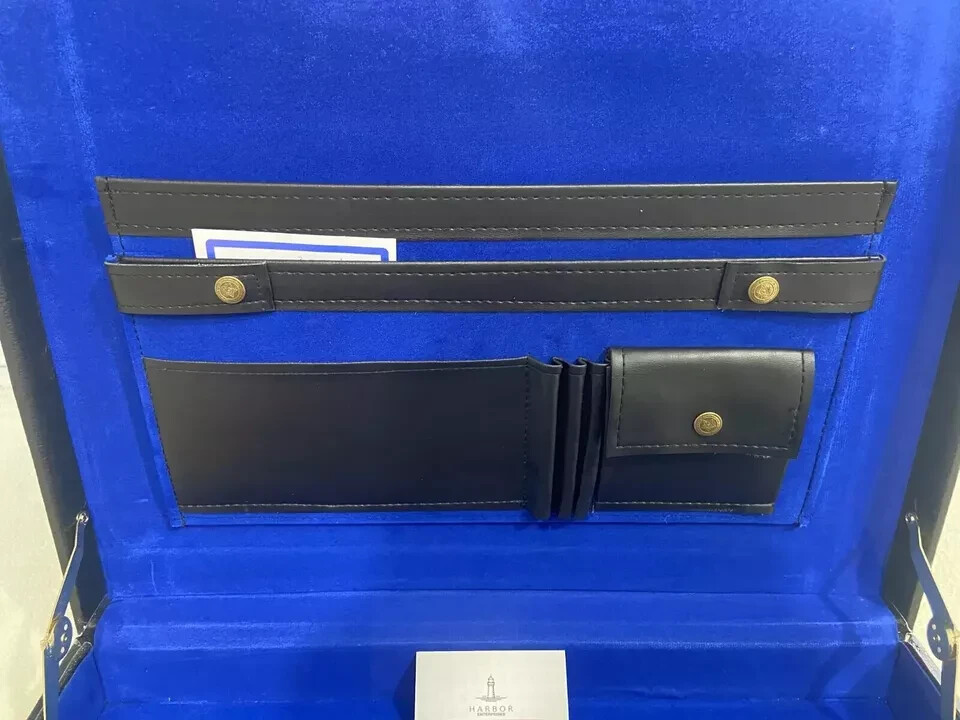 usiness Briefcase for Men-Hard Case Leather, Black, Available in Multiple Sizes