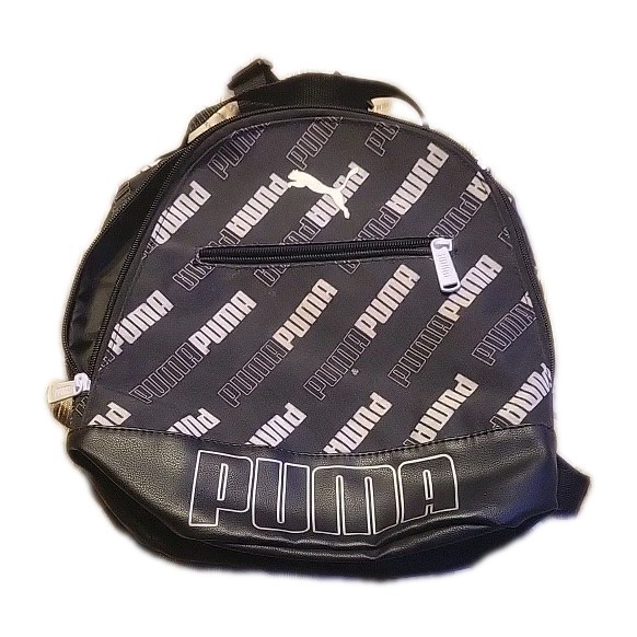 Puma Dash Small Black Backpack Straps 13 x 10 x 5 Black with Gray