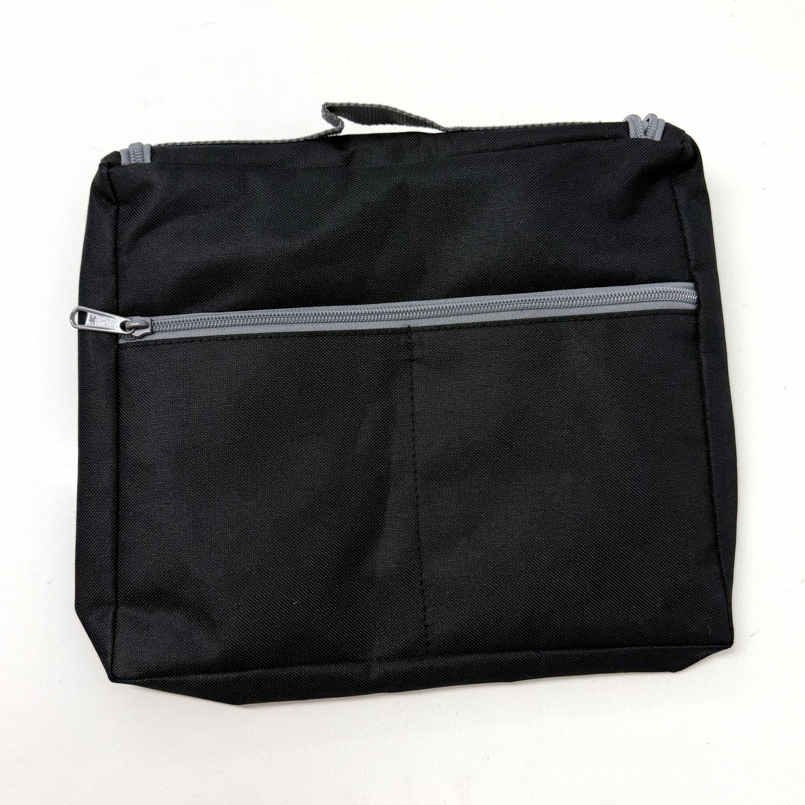 Outdoor Products Small Black Bag Zip Up Utility Travel Pouch with Hanging Handle