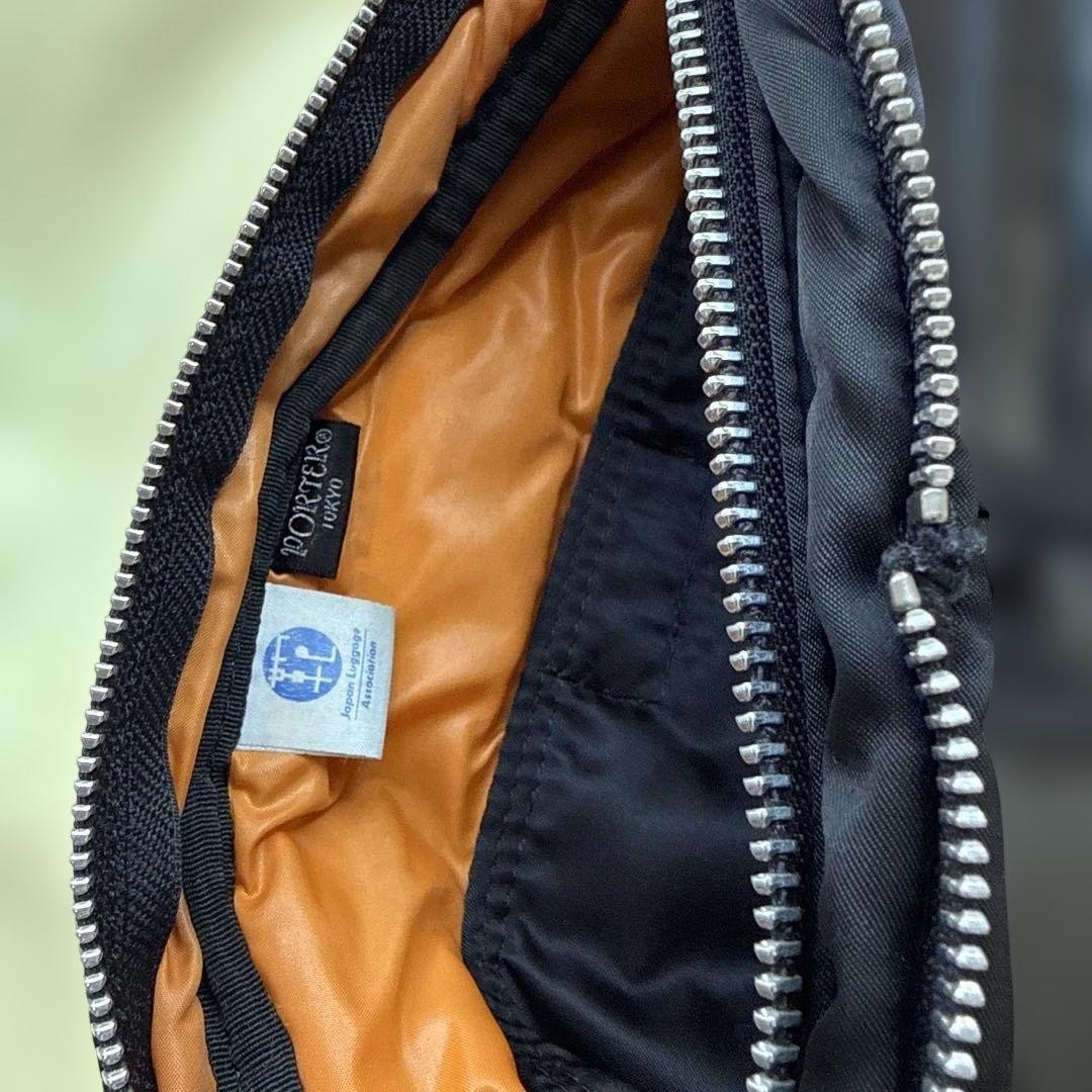 PORTER Yoshida 2Layer Shoulder Bag L Crossbody Black MADE IN Japan Authentic