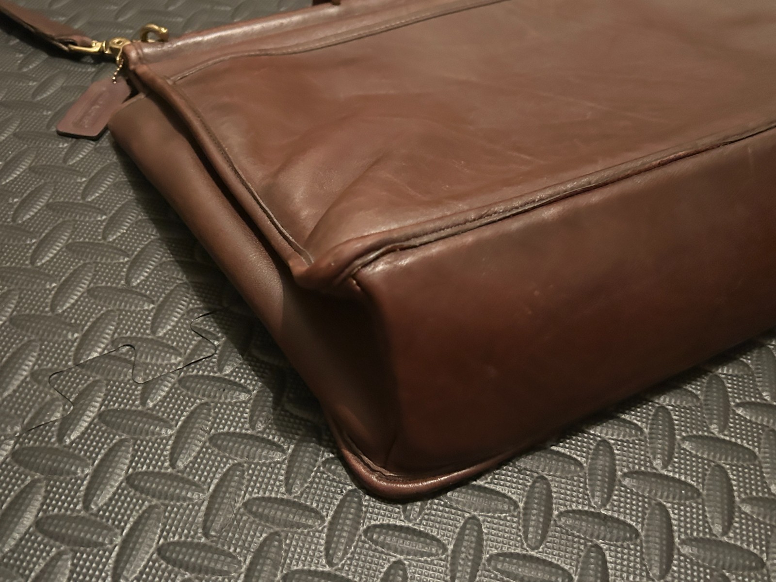 Vintage Coach Metropolitan 1995 Brown Leather Messenger Bag United States 5266