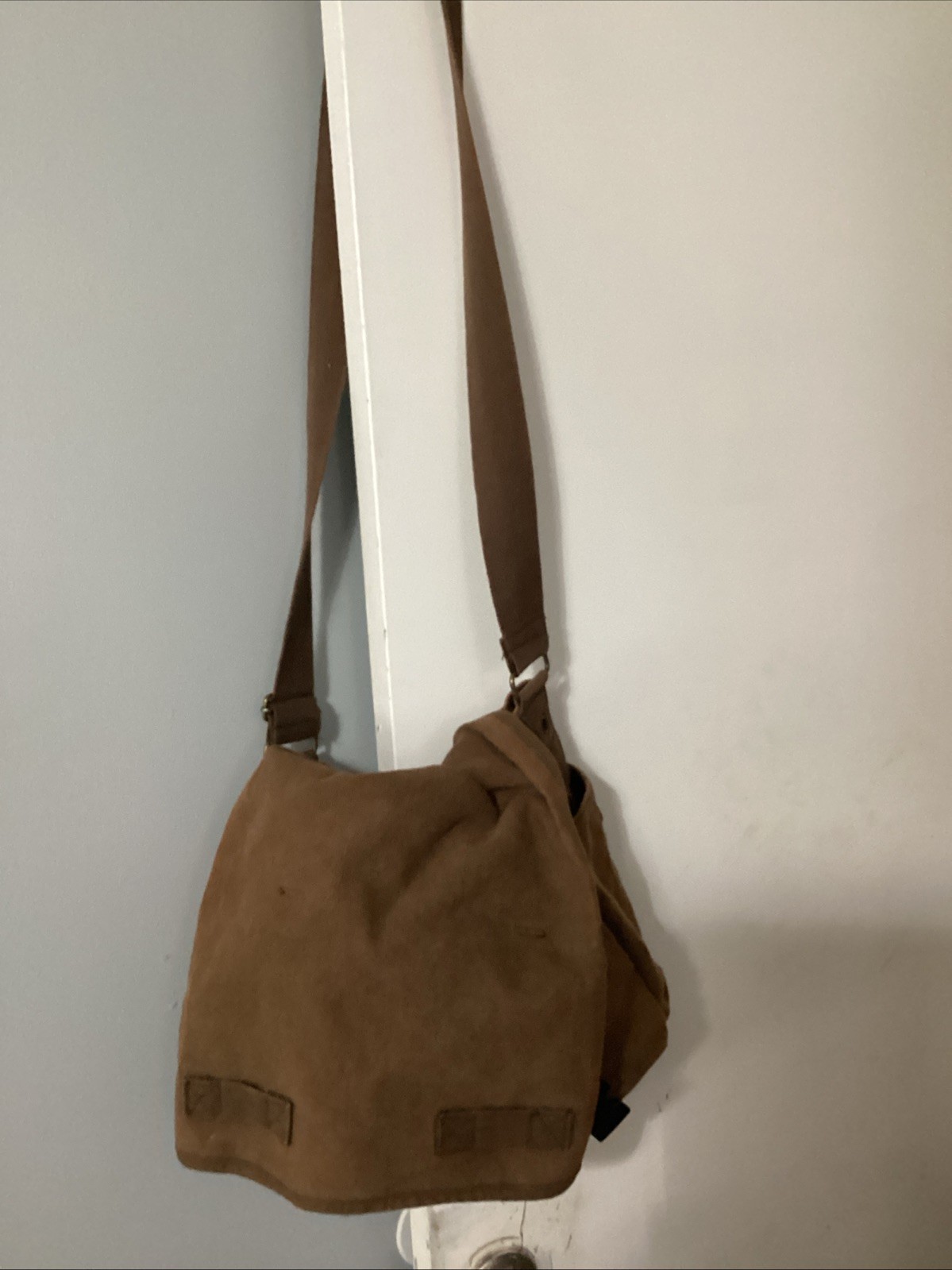 Rothco Canvas Shoulder Bag Brown Every Day Army Military Boy Scout Satchel