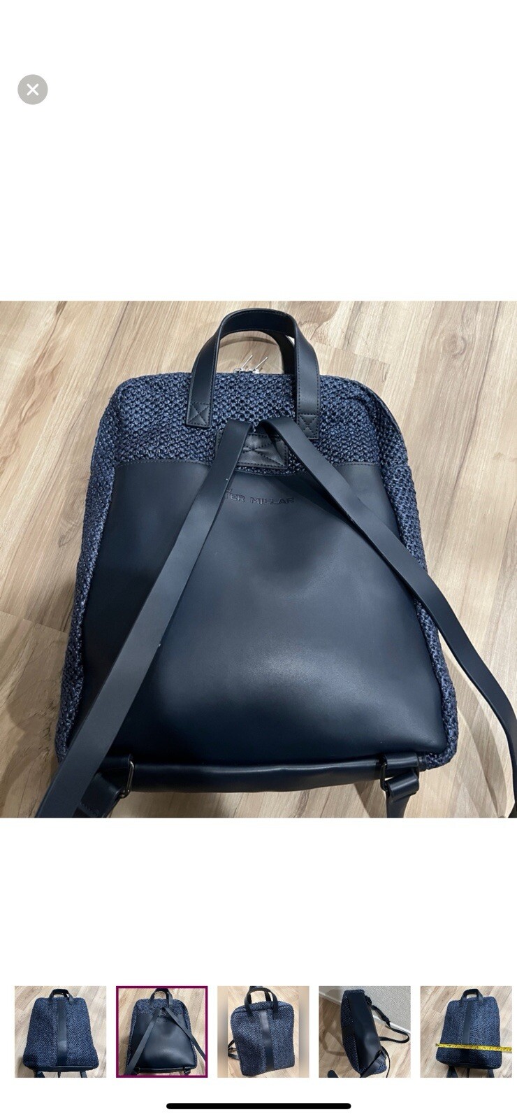 Peter Millar Womenswear Leather LaptopGolf Backpack