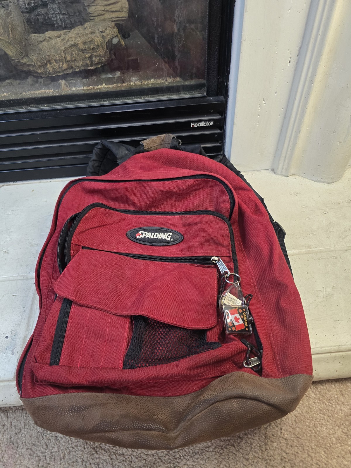 Spalding Backpack For Men Red Made In Sri Lanka