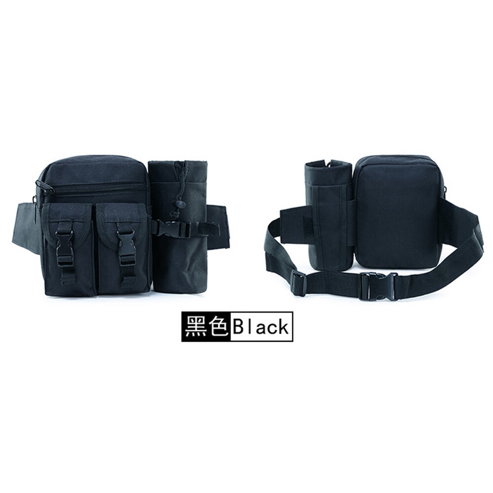 Tactical Fanny Pack Pouch with Water Bottle Holder Molle Waist Pack Hip Belt Bag