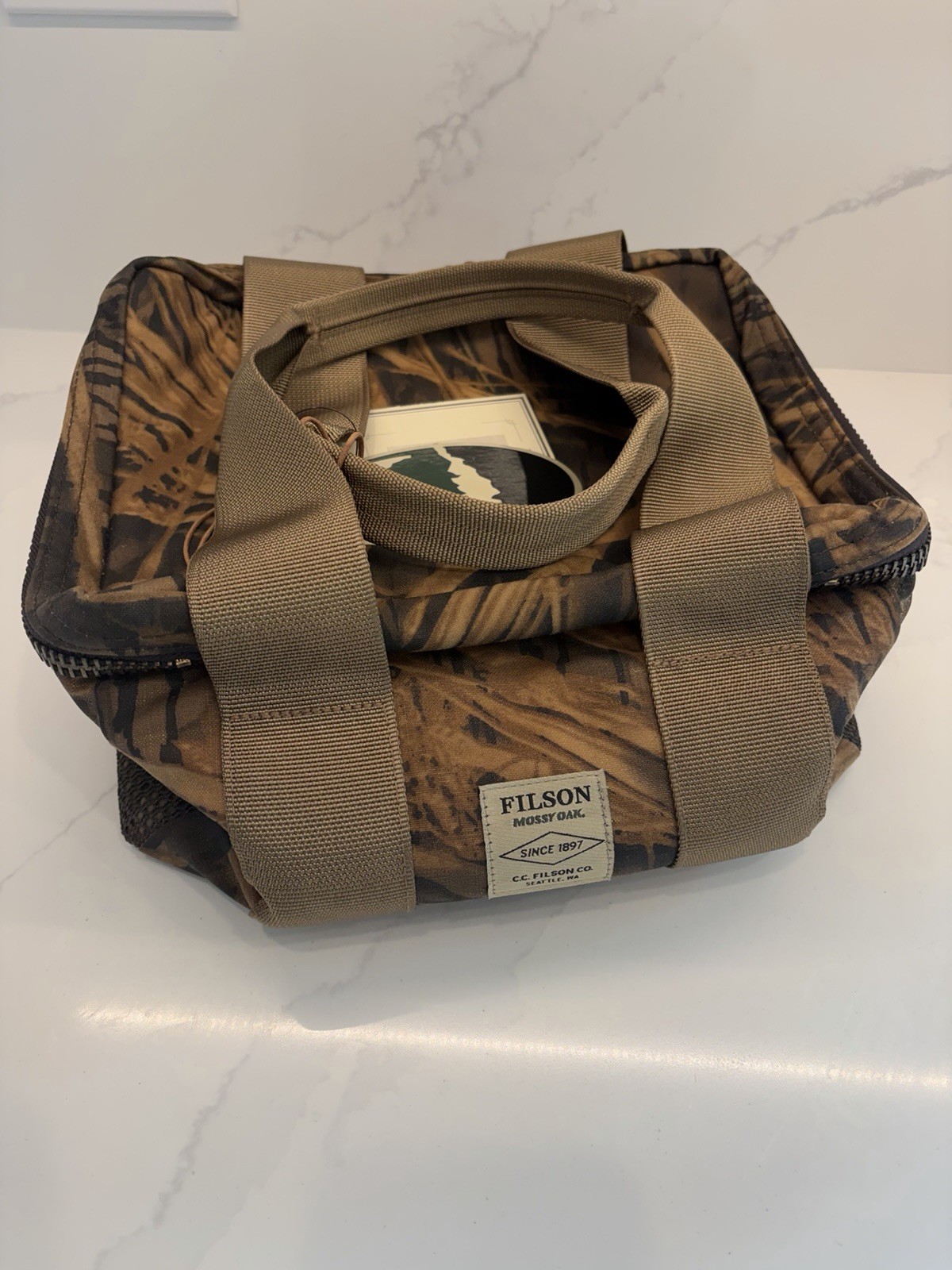 Filson Tin Cloth Lunch Cooler – Mossy Oak – NWT