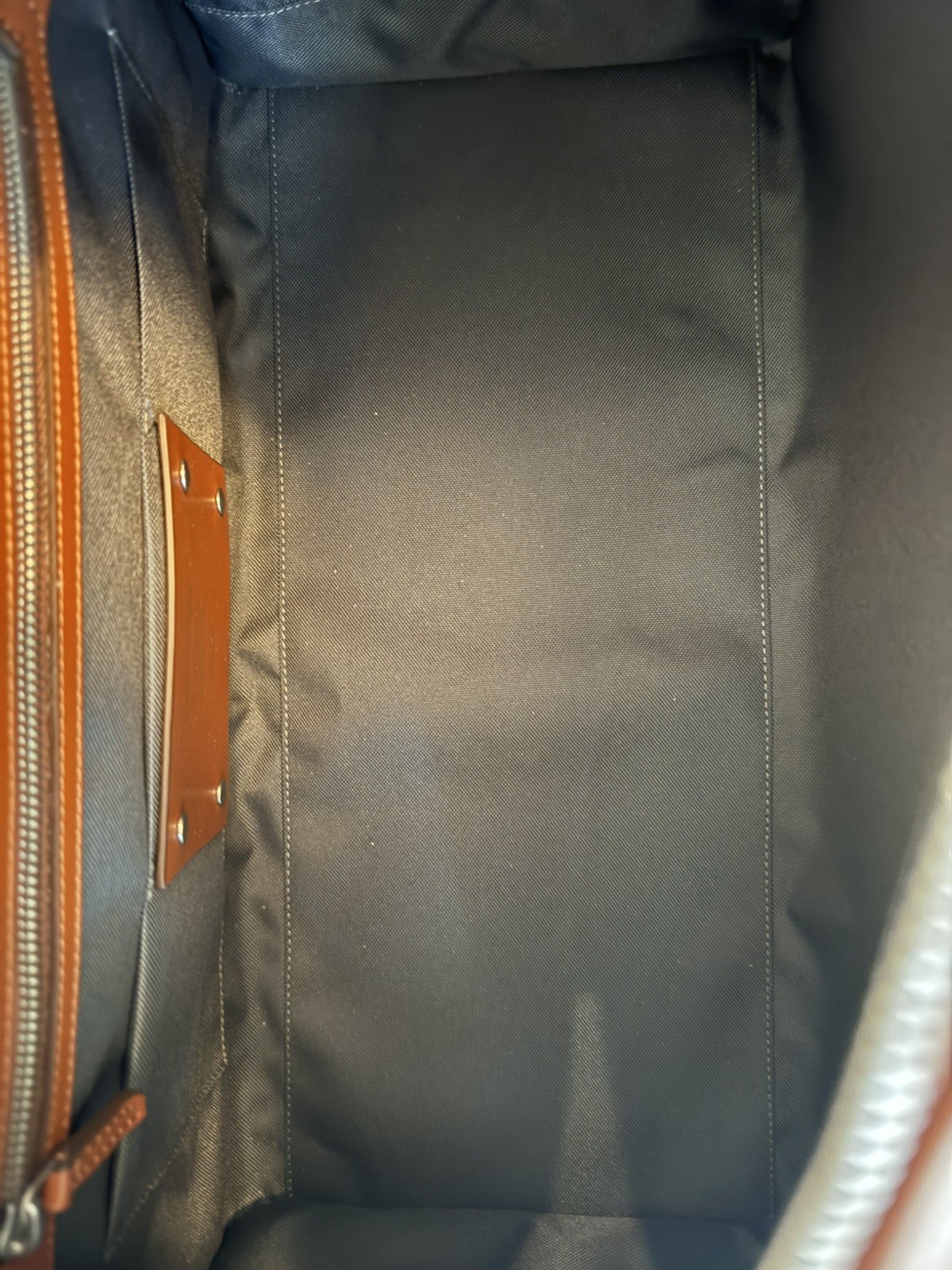 Carl Friedrik Palissy Weekend Bag Cognac Leather Weekender Carry-On Travel Bag