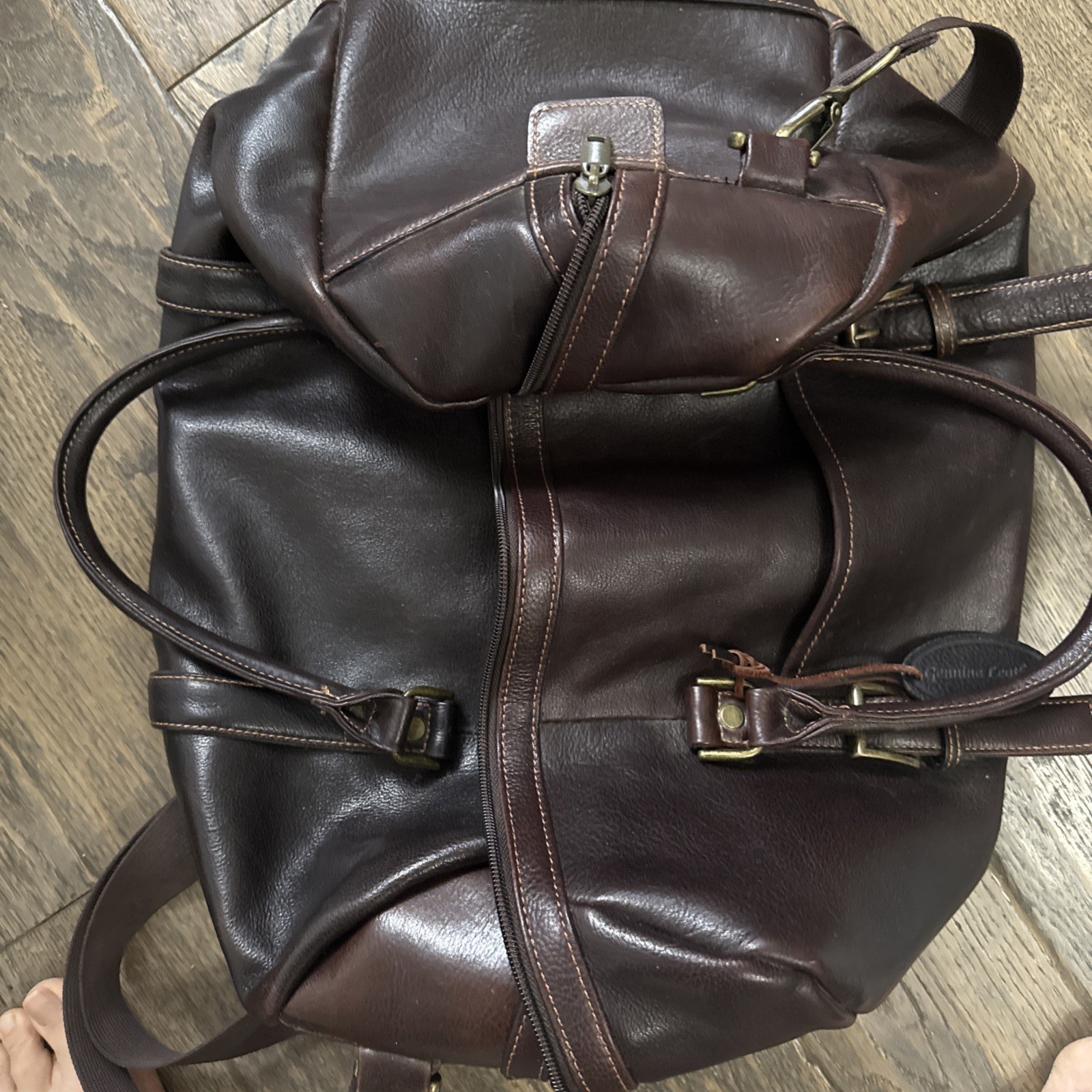 Wilson’s Leather Large Retro Brown Travel or Business Bag. Beautiful