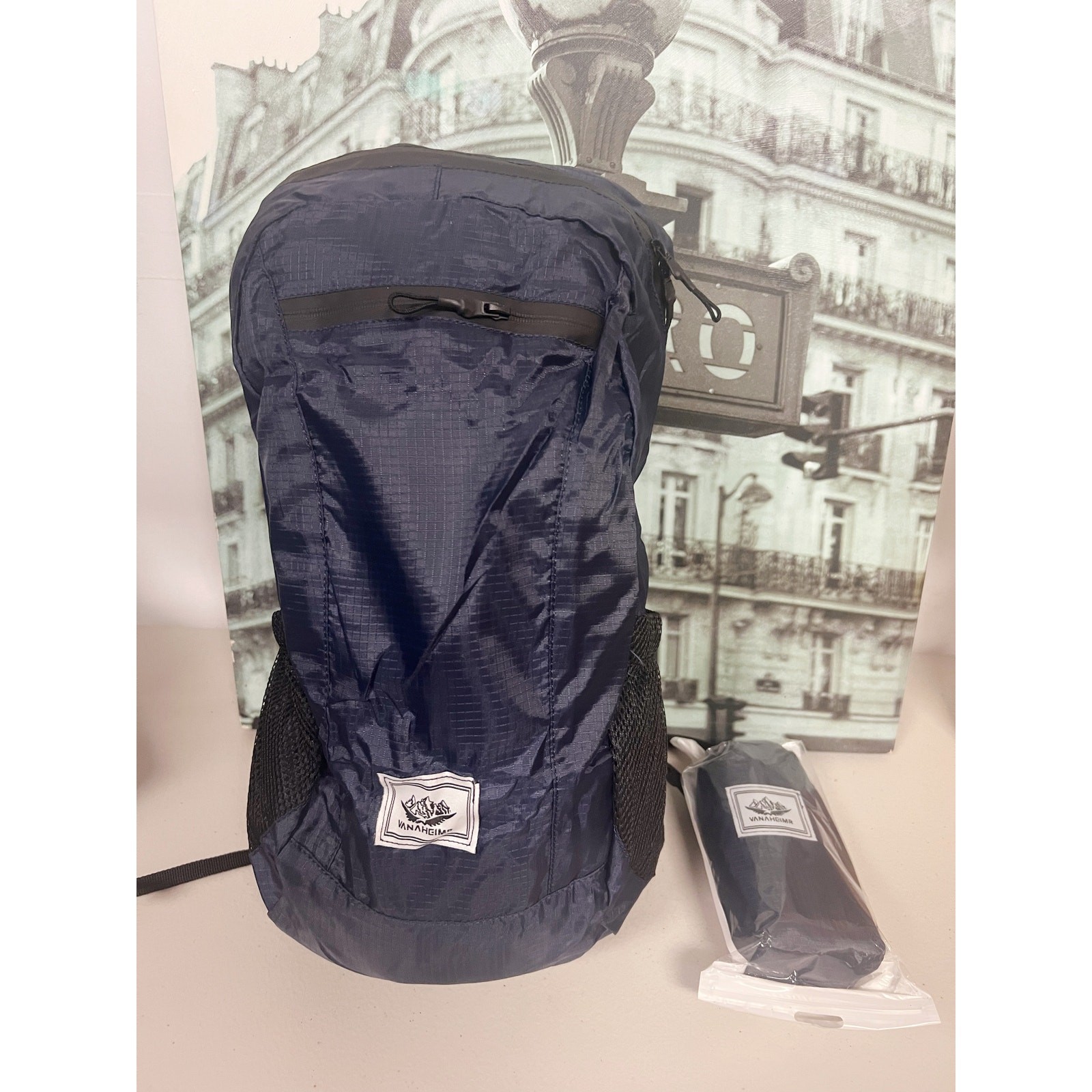 Foldable Outdoor Set UPF50+ Bucket Hat + Waterproof Backpack Unisex Travel Kit