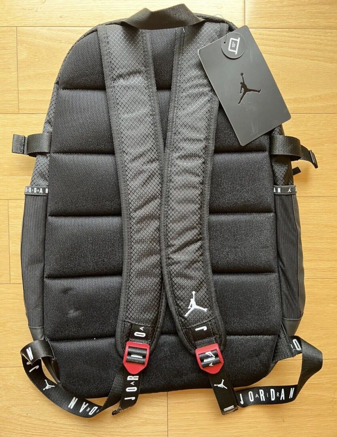 Nike Air Jordan Jumpman Diamond Backpack Large Black Red White Book 9A0686-023