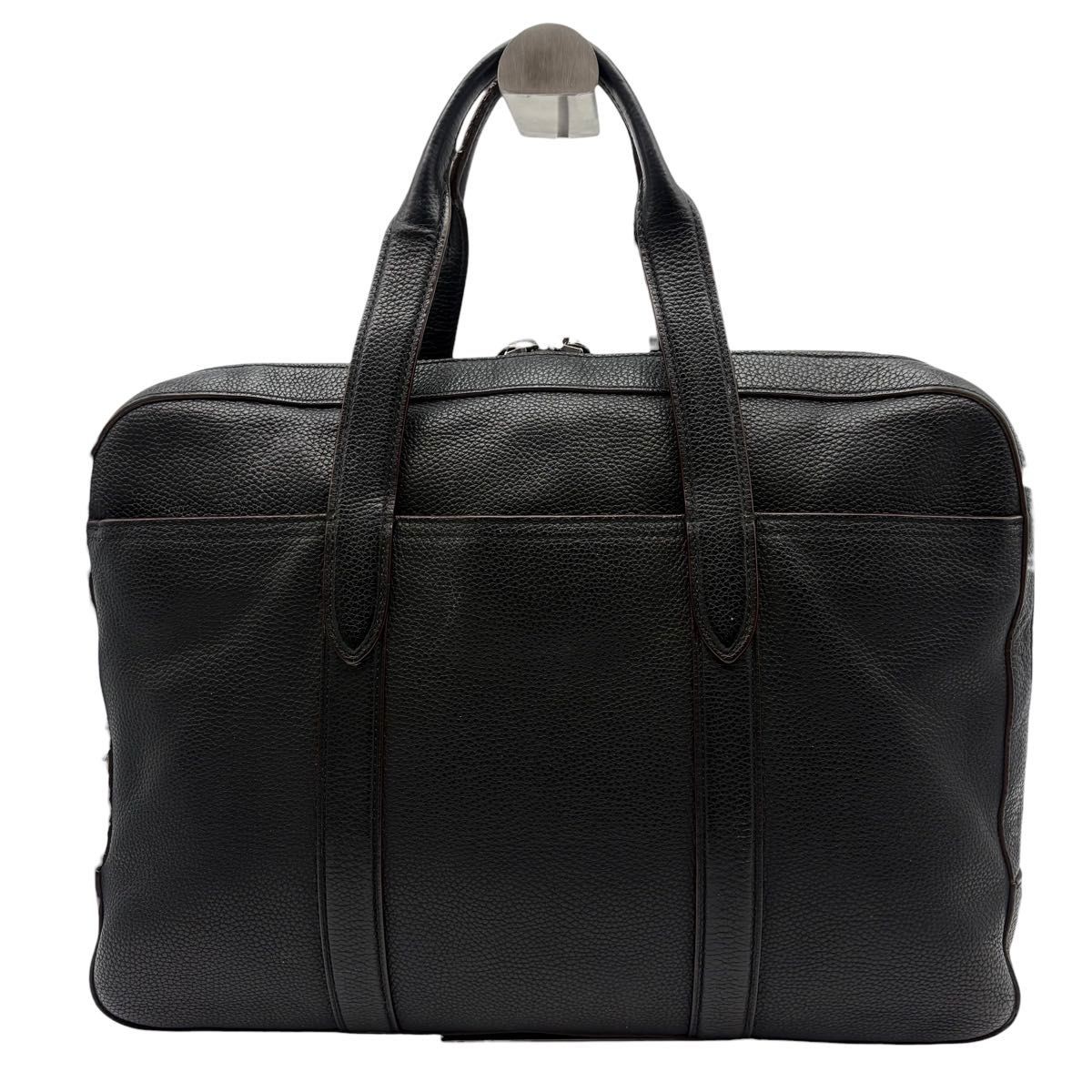 COACH Metropolitan Briefcase Black Leather Men Business Handbag 72318